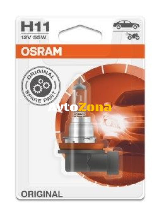 1 Брой Халогенна крушка за фар Osram H11 12V 55W - Avtozona