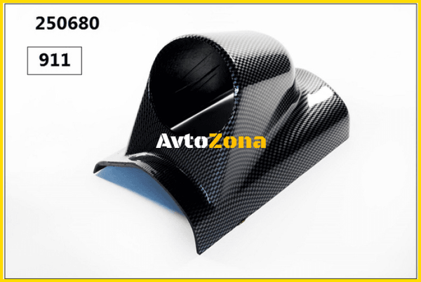 Стойка за уред за табло 911 единична карбон -44094 - Avtozona