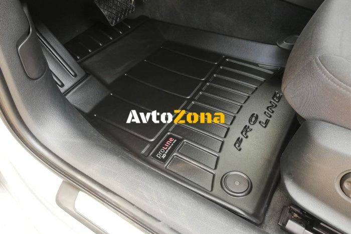 3D Гумени стелки Frogum за Audi A4 B9 след 2015 година 4 части черни - Avtozona