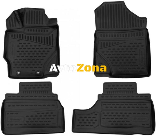 3D Гумени стелки за Toyota Yaris (2012-2017) 4 броя - Avtozona