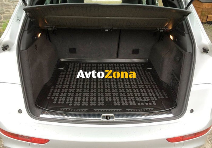 Гумена стелка за багажник Rezaw Plast за Audi Q3 (2011 + ) with a tool set located in the trunk - Rezaw Plast - Avtozona