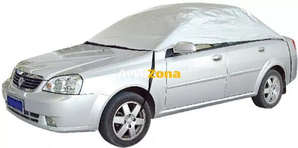 Покривало за предно задно и странични стъкла - лятно / зимно - сив цвят - размер XL - Avtozona