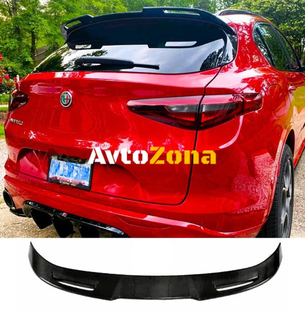 Alfa Romeo Stelvio (2017-2021) - Спойлер антикрило черен гланц - Avtozona