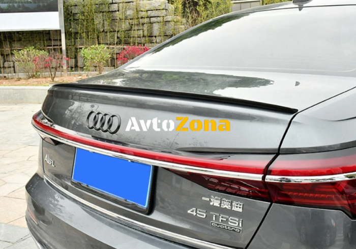 Audi A6 C8 (2019 + ) - Спойлер за багажник черен гланц - Avtozona