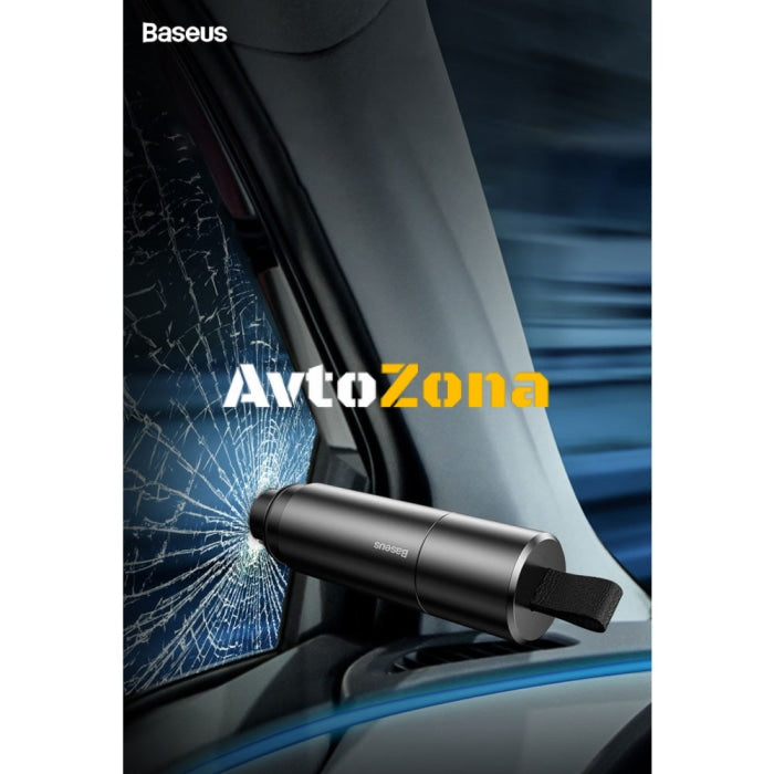 Авариен чук Baseus Sharp Tool (Чупене на прозорци + Рязане на предпазен колан) - Avtozona