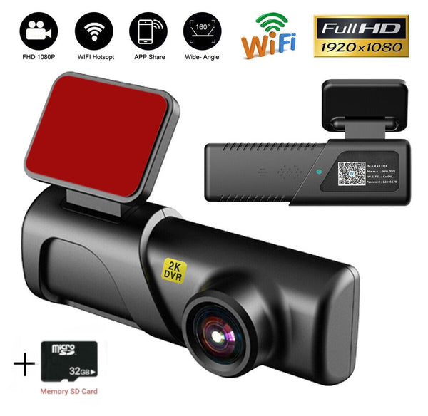Авторегистратор видеорегистратор за автомобил 2K HD WIFI USB DVR камера G-сензор