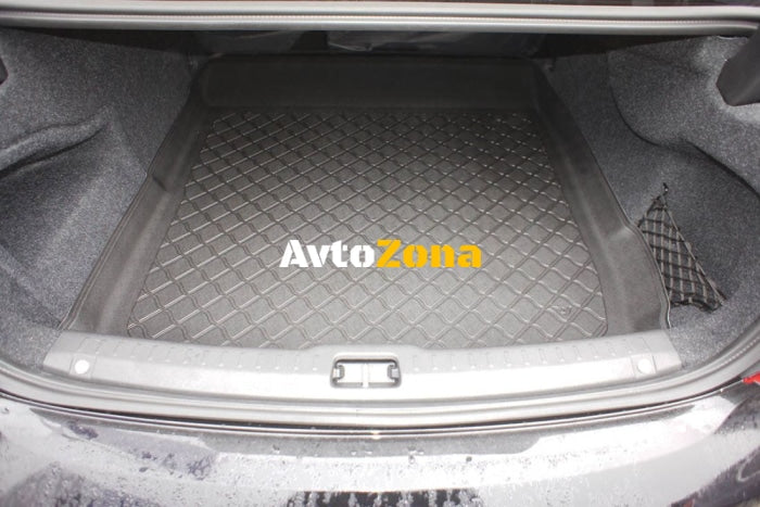 Твърда гумена стелка за багажник за Volvo S90 (2016 + ) Limousine 2WD + 4WD (AWD) Sedan with a mini spare tyre - Avtozona