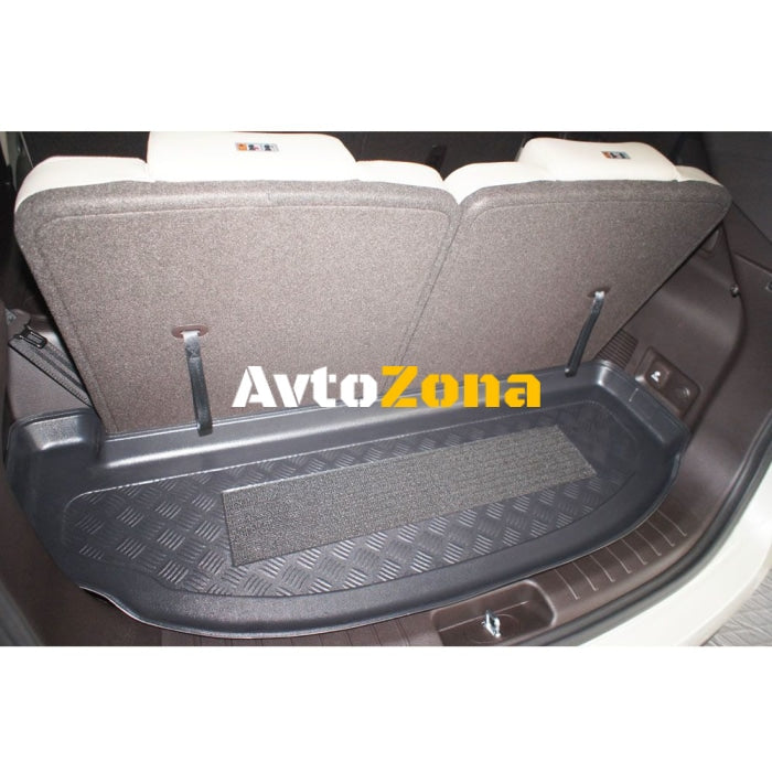 Анти плъзгаща Твърда гумена стелка за багажник за Hyundai Santa Fe I DM (2013 + ) Grand 7 seats (behind 3rd row of seats) - Avtozona