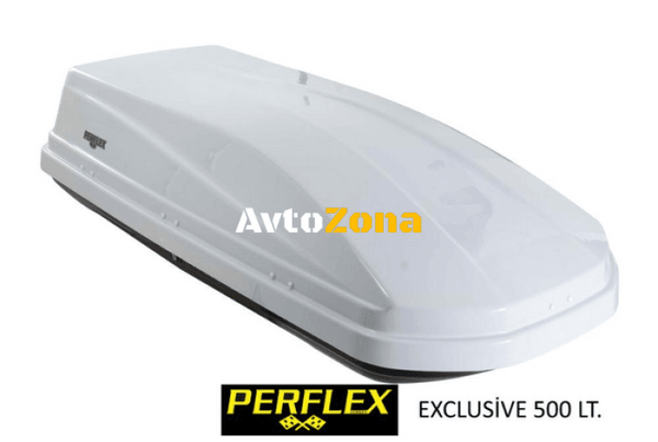 Багажник Аутобокс Perflex EXCLUSIVE - Сив -500 л. -BX-6 - Avtozona
