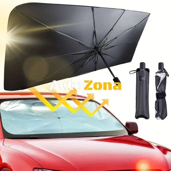 Чадър за предно стъкло - сенник (голям) - 140см х 80см - Avtozona