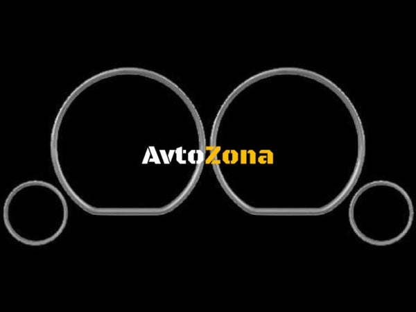 Рингове за табло за Голф 3 / Венто / Сеат Ибиза - хром - Avtozona