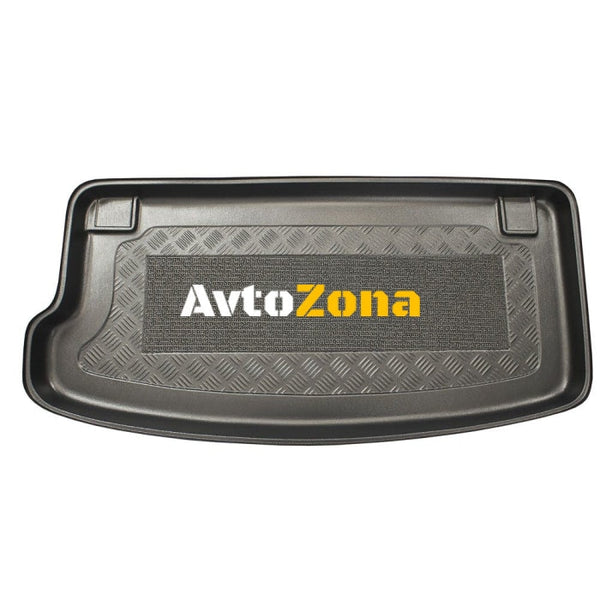 Анти плъзгаща Твърда гумена стелка за багажник за Hyundai i10 I (2008-2013) PA 5 doors - Up spare tyre - Avtozona