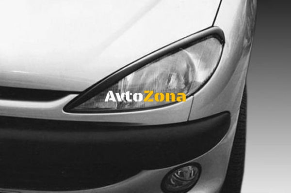 Вежди за фарове за Peugeot 206 - черни - Avtozona