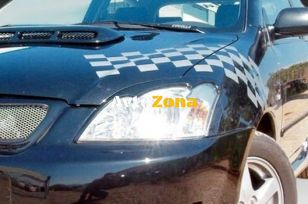 Вежди за фаровете за Тойота Корoла (2002 + ) - черни - Avtozona