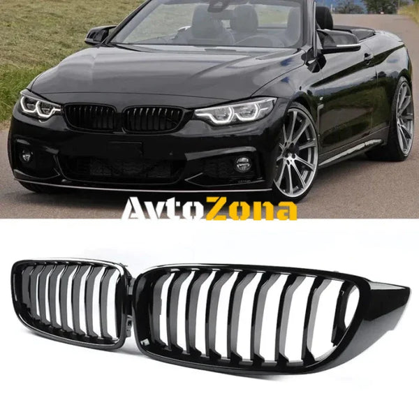 Бъбреци Решетки за BMW F32/F33/F36 (2014 - 2020) - Glossy Black Avtozona