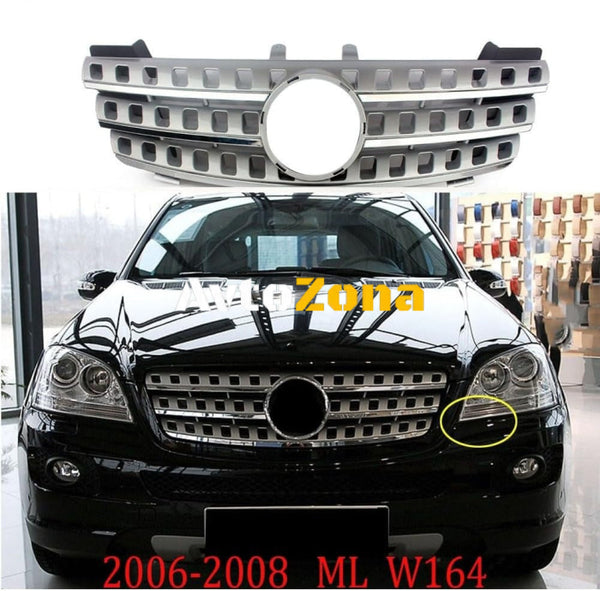 Централна решетка за Mercedes ML W164 (2005 - 2008) Хром - Avtozona
