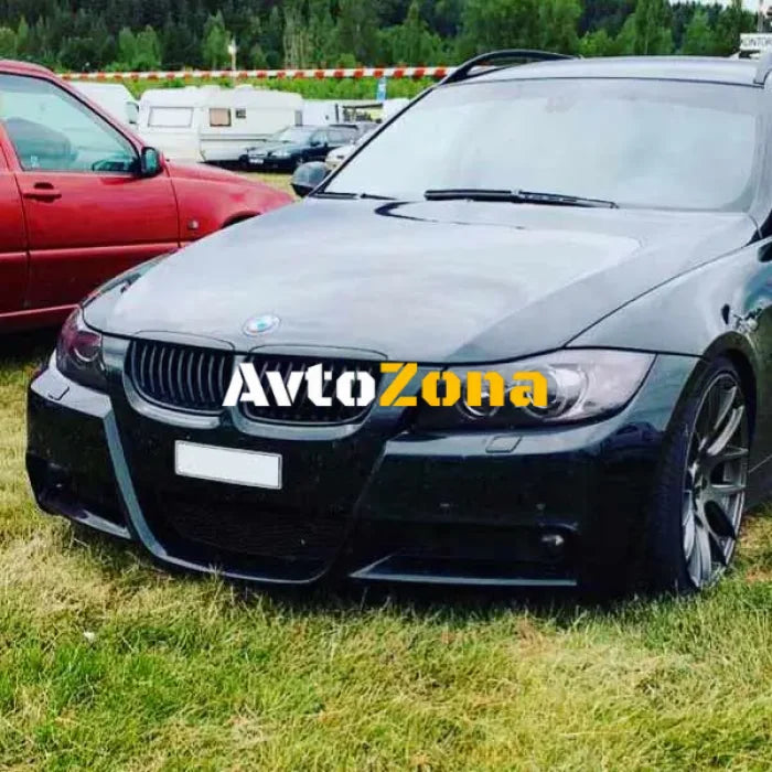 Черни Решетки с Наклонени Ребра за BMW E90 (2005-2008) - Avtozona