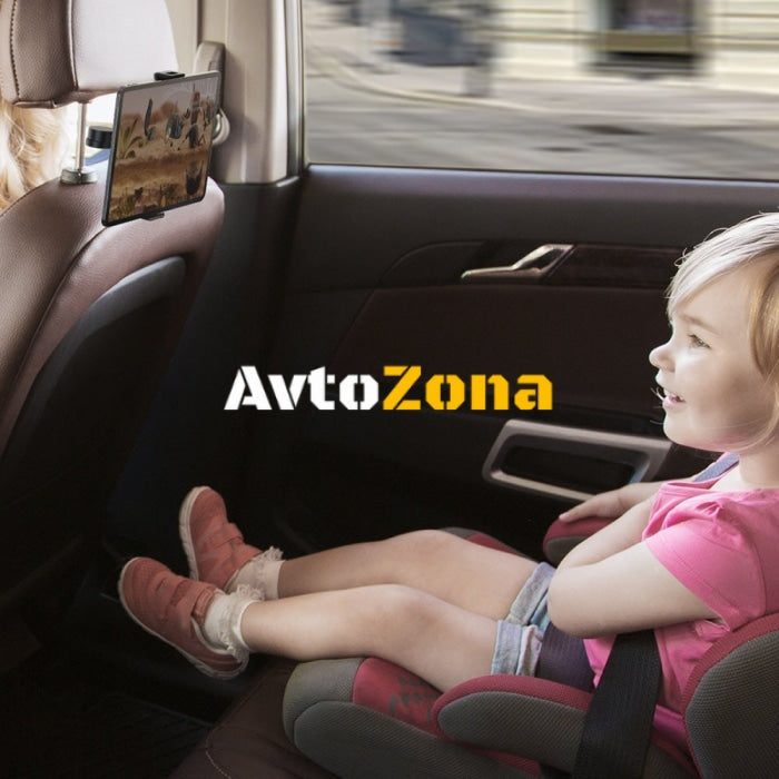 Държач за телефон/таблет за задна седалка на автомобил Baseus черен - Avtozona