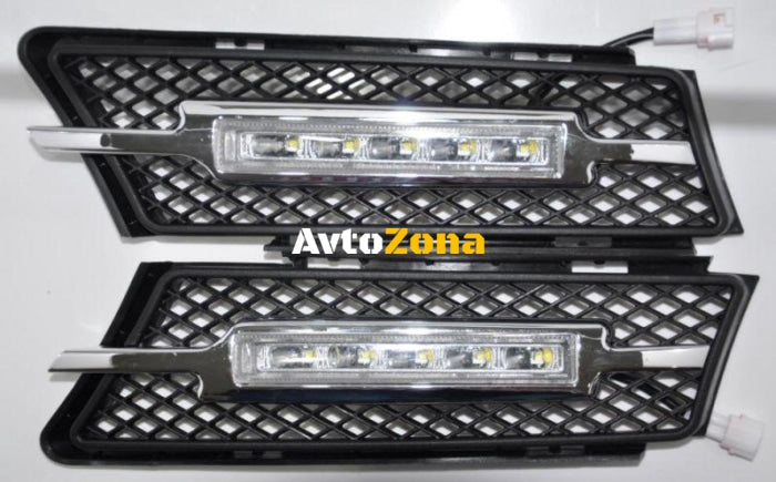 Дневни светлини на мястото на халогените BMW E90 / E91 (2005-2008) - черни - Avtozona