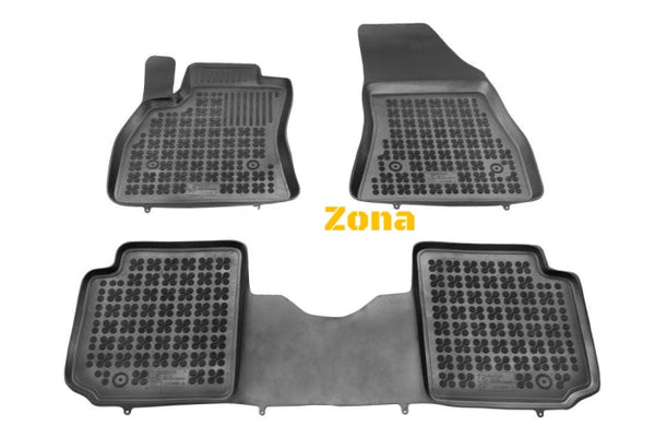 Гумени стелки за Fiat 500L / Trekking Living (2013+) - 7 seats тип леген Avtozona