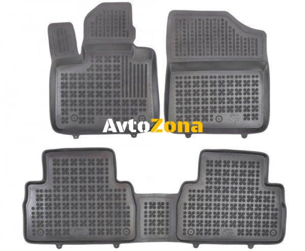 Гумени стелки за Hyundai Santa Fe (2020+) 5 seats - тип леген Avtozona