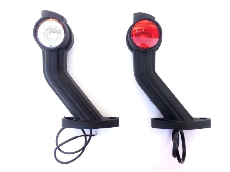 Комплект от 2 броя LED ЛЕД диодни габарити светлини Fristom тип рогче за камион