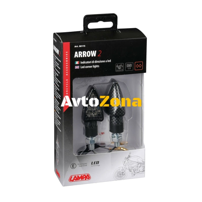 LED мигачи AROW2 CARBON – 90115 - Avtozona