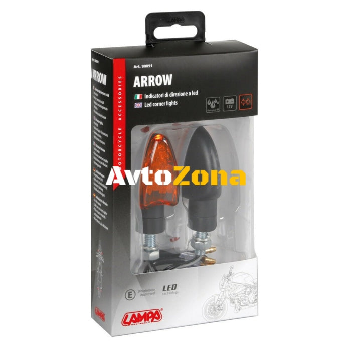 LED мигачи ARROW – BLACK 90091 - Avtozona