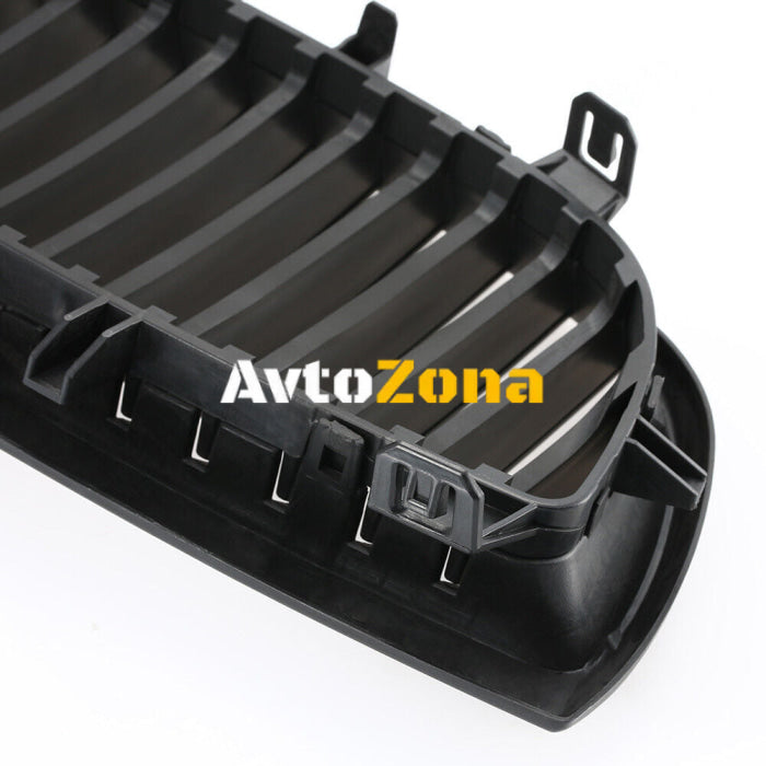 Матови черни предни решетки за BMW E81 E87 E88 1 Серия (04-07) - Avtozona