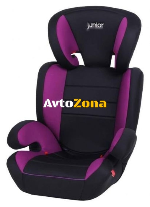 Детско столче за кола Junior - Basic - лилав цвят - Avtozona