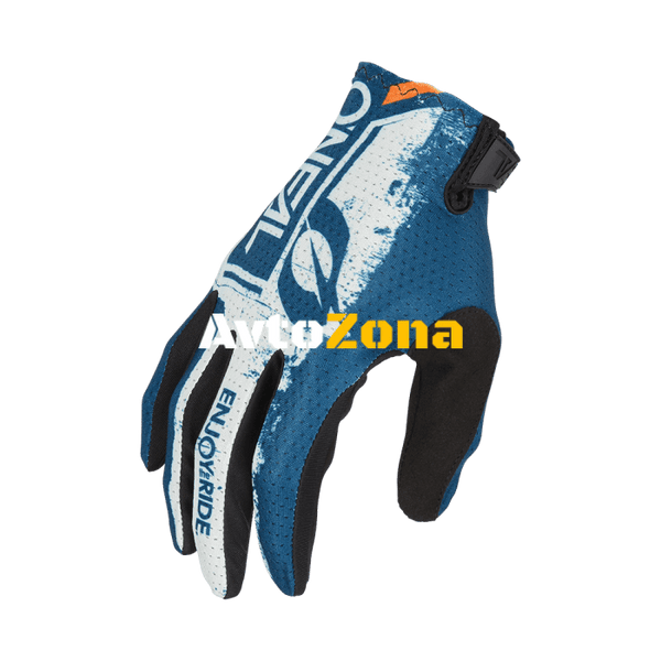 Мотокрос ръкавици O’NEAL MATRIX SHOCKER V.23 BLUE/ORANGE - Avtozona