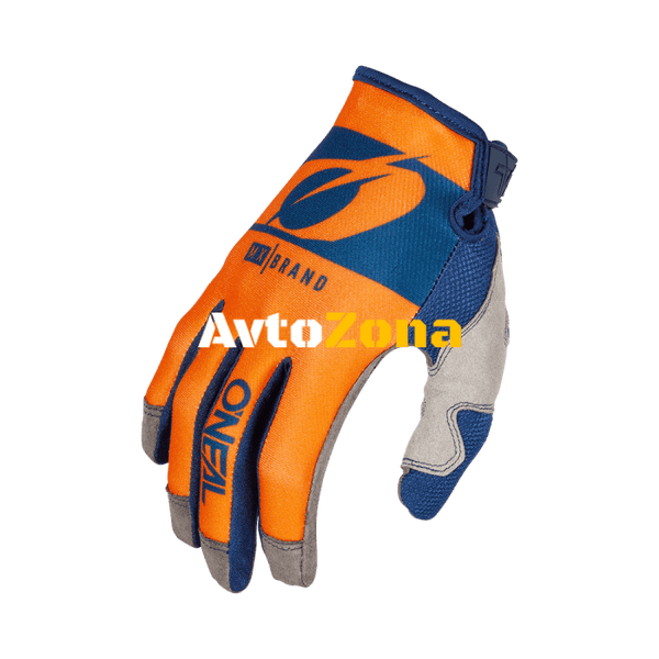 Мотокрос ръкавици O’NEAL MAYHEM RIDER V.23 BLUE/ORANGE - Avtozona