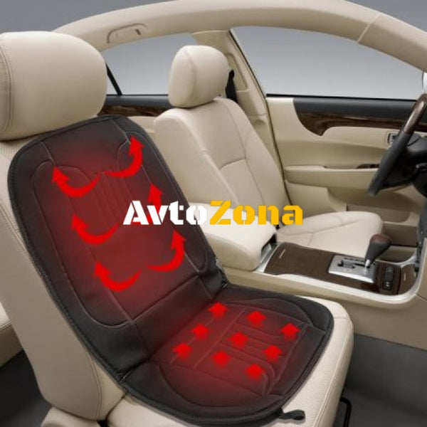 Подгряваща постелка/тапицерия за седалка на автомобил бус джип 12V - Avtozona