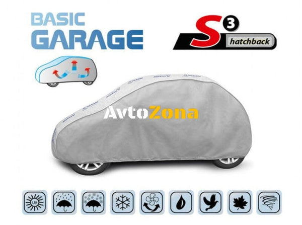 Покривало Kegel Basic garage размер S3 сиво за хечбек - Avtozona