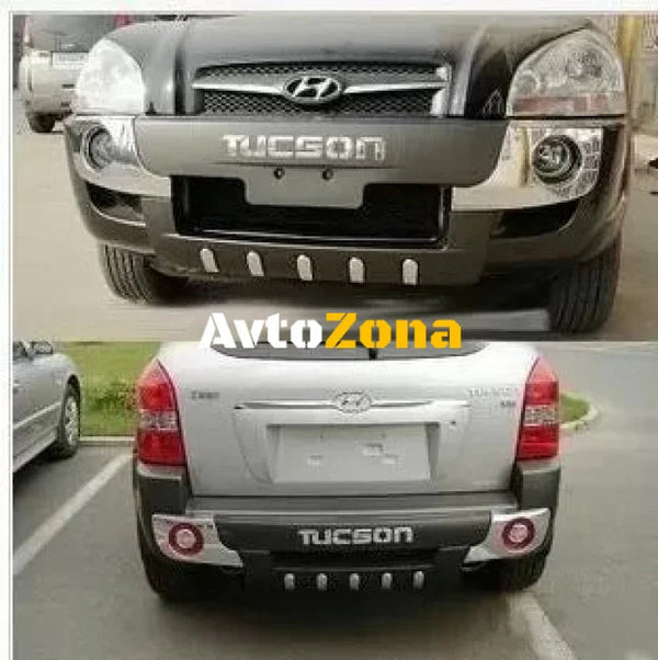 Преден и заден ролбар за Хюндай Тъксън / Hyundai Tucson (2004-2010) - Avtozona
