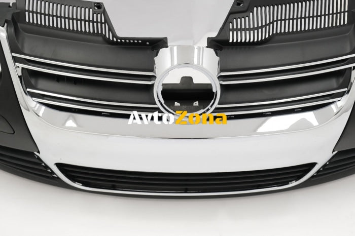 Предна броня за VW Golf V 5 (2003-2007) R32 Look Chrome Grill - Avtozona