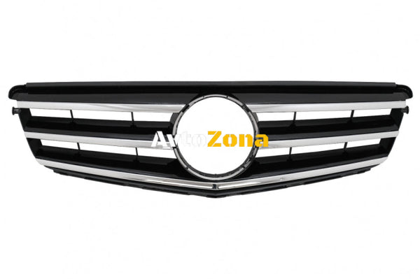 Предна решетка за Mercedes C - Class W204 S204 Limousine Station Wagon (2007 - 2014) Piano Black - Avtozona