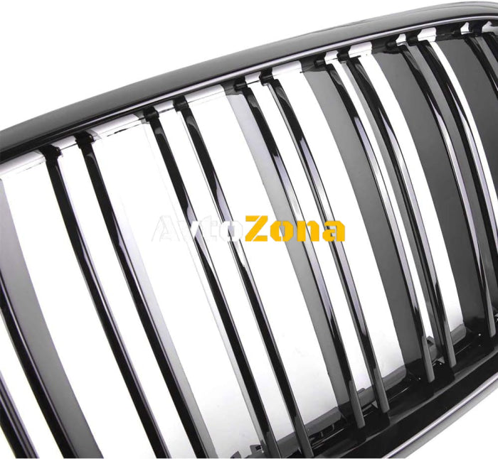 Предни Решетки за BMW X5 E70 (2007 + ) - Черен Гланц/Piano Design - Avtozona