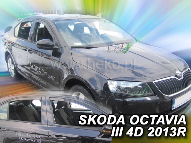 Ветробрани Team HEKO за SKODA OCTAVIA (2013 + ) 5 врати - 4бр. предни и задни - Avtozona