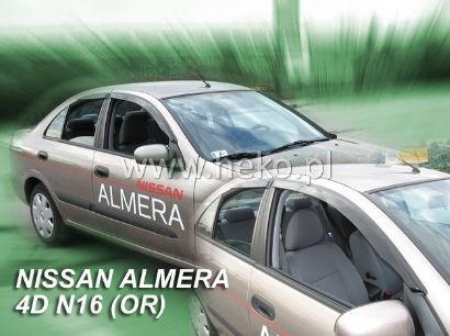 Ветробрани Team HEKO за NISSAN ALMERA N16 (2000-2005) hatchback 5 врати - 4бр. предни и задни - лепящи - Avtozona