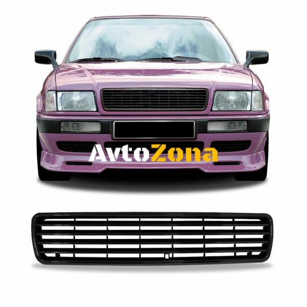 Решетка без емблема за Audi 80 B4 - черна Avtozona