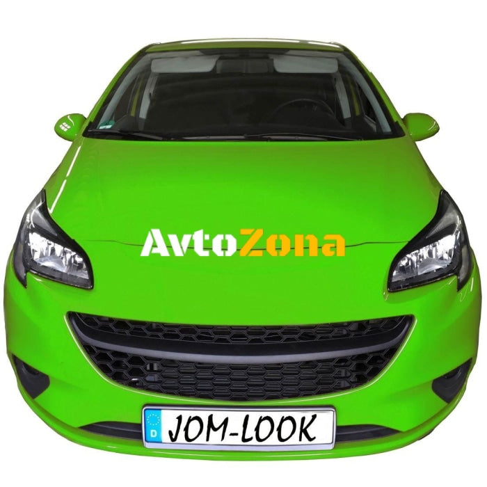 Решетка без емблема за Opel Corsa E (2014 + ) - черна - Avtozona
