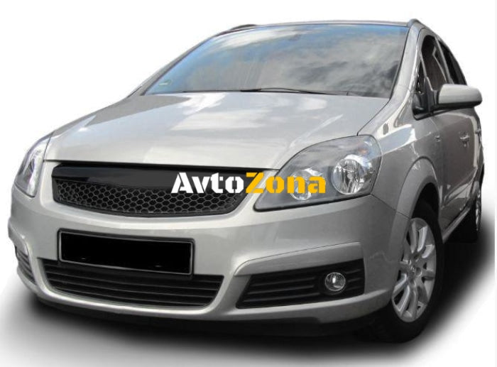 Решетка без емблема за Opel Zafira B (2005-2008) - пчелна пита черна - Avtozona