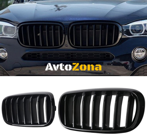 Решетки Glossy Black за BMW X5 F15 (2013 - 2018) - Avtozona