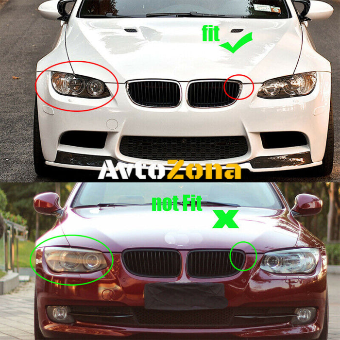 Решетки за BMW E92 (2006-2010) - Двойни с Гланцово Покритие - Avtozona