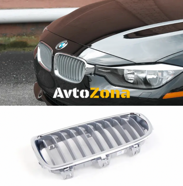 Решетки за BMW F30/F31 Chrome - Silver - Avtozona