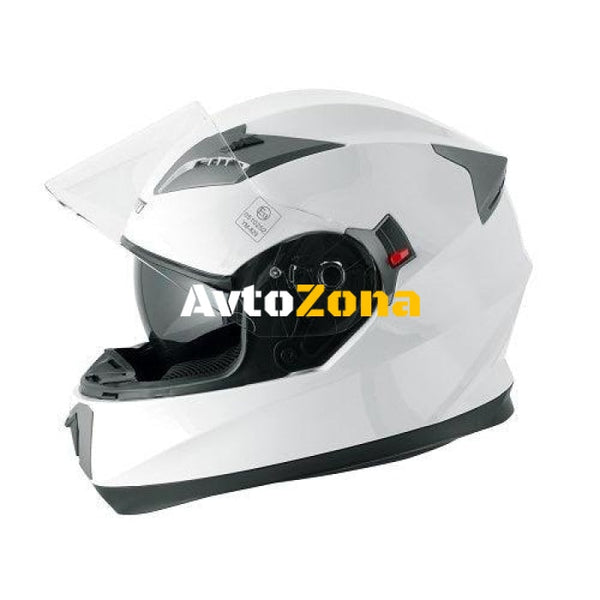 Шлем за мотор A-PRO BADGE WHITE - Avtozona