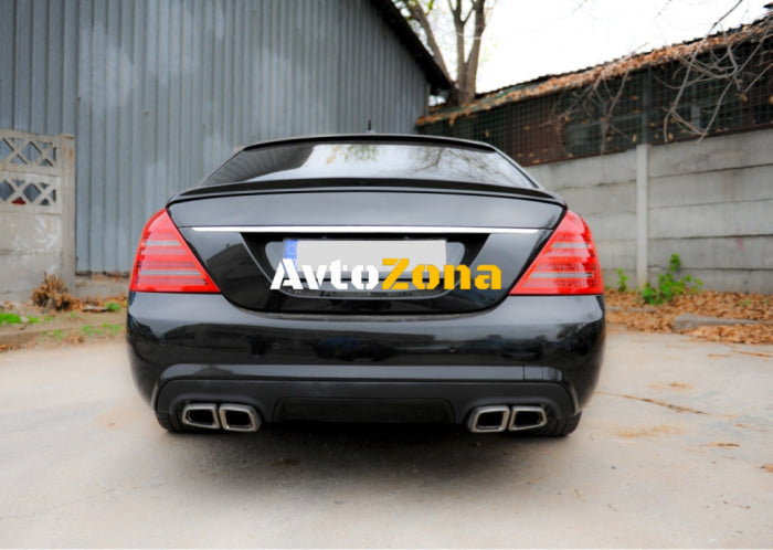 Спойлер за багажник за Mercedes W221 S-Class (2006-2013) - AMG Design - сив - Avtozona