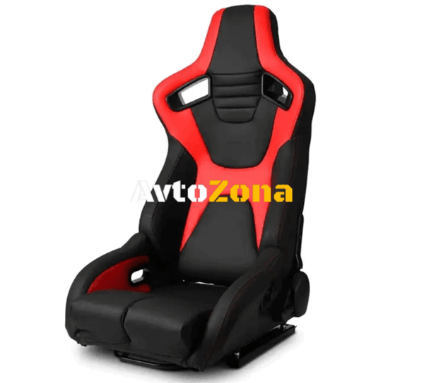 Спортни седалки за автомобил с червено 2бр. к-т - Avtozona