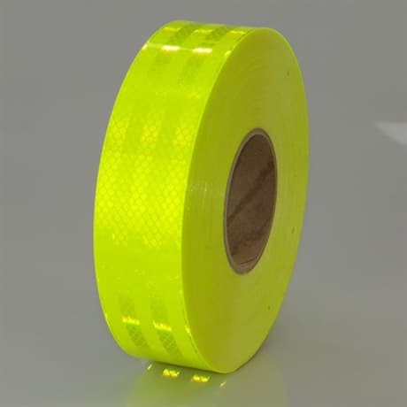 Светлоотразителна рефлекторна самозалепваща се лента фолио с висока фотометрична мощност 45,7 m x 5,5 cm жълта - Avtozona